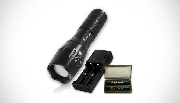 Solaray Pro ZX-1 Tactical Flashlight